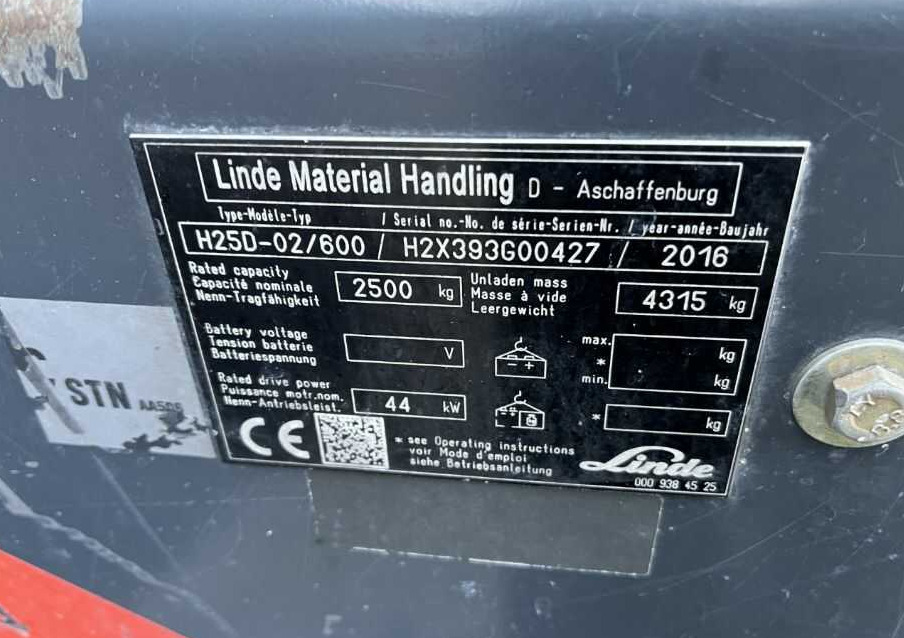 Linde H25D-02/600 - Dieseltruck: bilde 4 Linde H25D-02/600 - Dieseltruck: bilde 4
