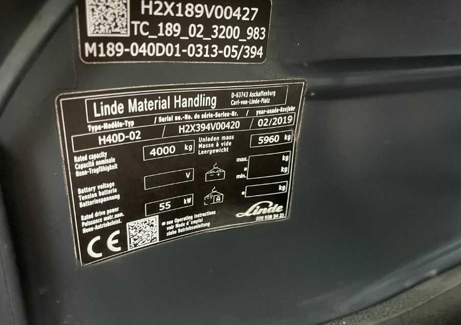 Linde H40D-02 - Dieseltruck: bilde 4 Linde H40D-02 - Dieseltruck: bilde 4
