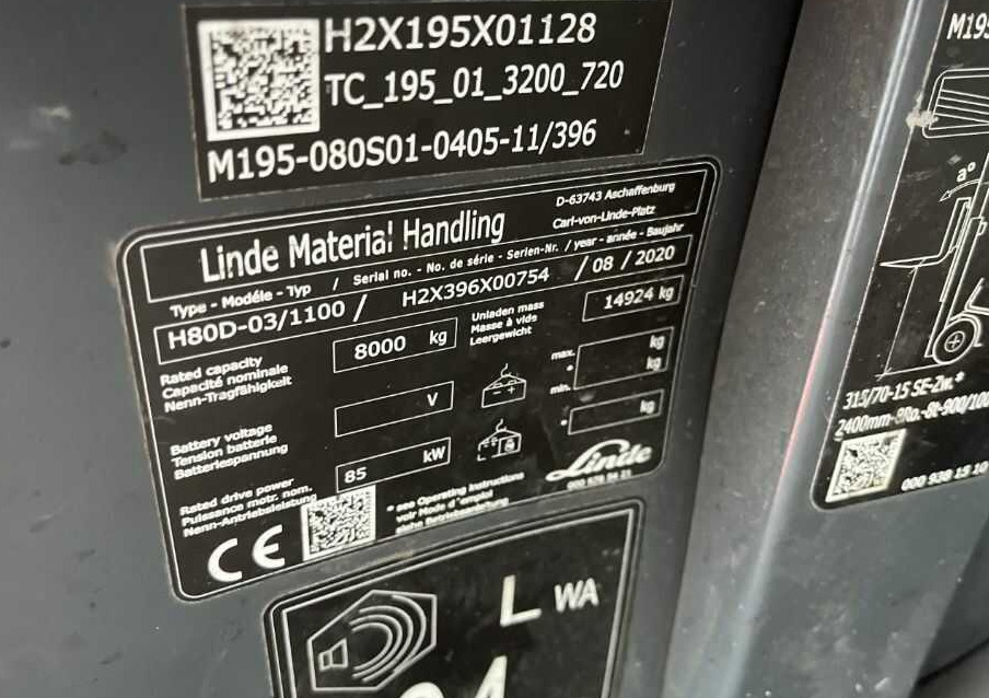 Linde H80D-03/1100 - Dieseltruck: bilde 4 Linde H80D-03/1100 - Dieseltruck: bilde 4