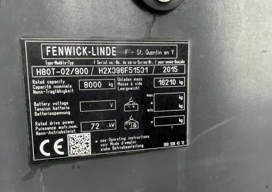 Linde H80T-02/900 - Gasstruck: bilde 4 Linde H80T-02/900 - Gasstruck: bilde 4