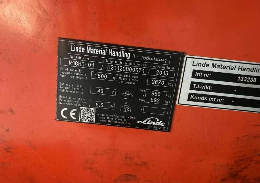 Linde R16HD-01 - Reachtruck: bilde 4 Linde R16HD-01 - Reachtruck: bilde 4