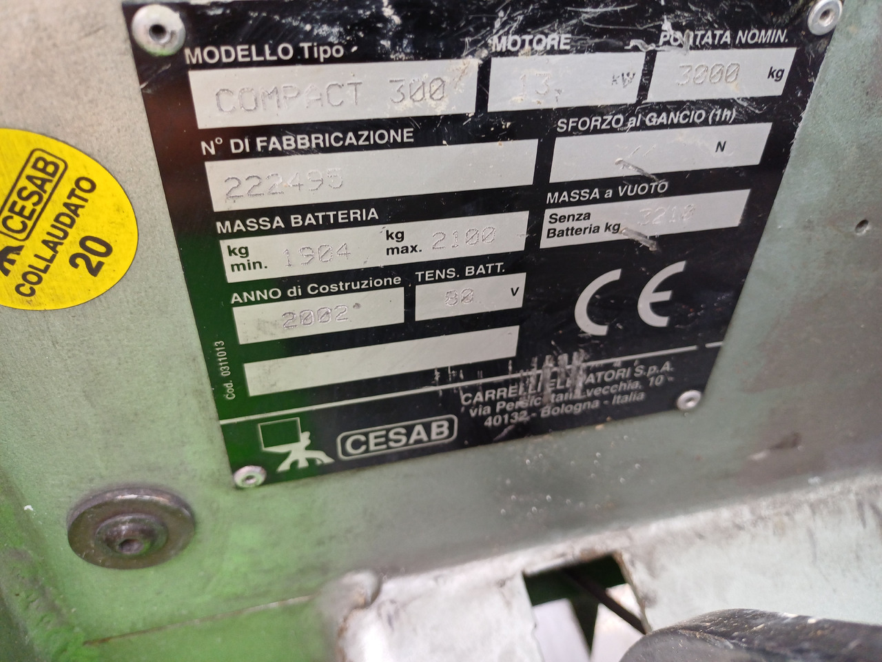 CESAB Compact 300 - El-truck: bilde 5 CESAB Compact 300 - El-truck: bilde 5