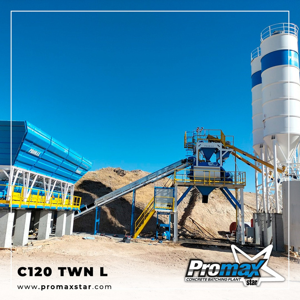 COMPACT CONCRETE BATCHING PLANT C120-TWN L (120m3/h) - Betongfabrikk: bilde 1 COMPACT CONCRETE BATCHING PLANT C120-TWN L (120m3/h) - Betongfabrikk: bilde 1