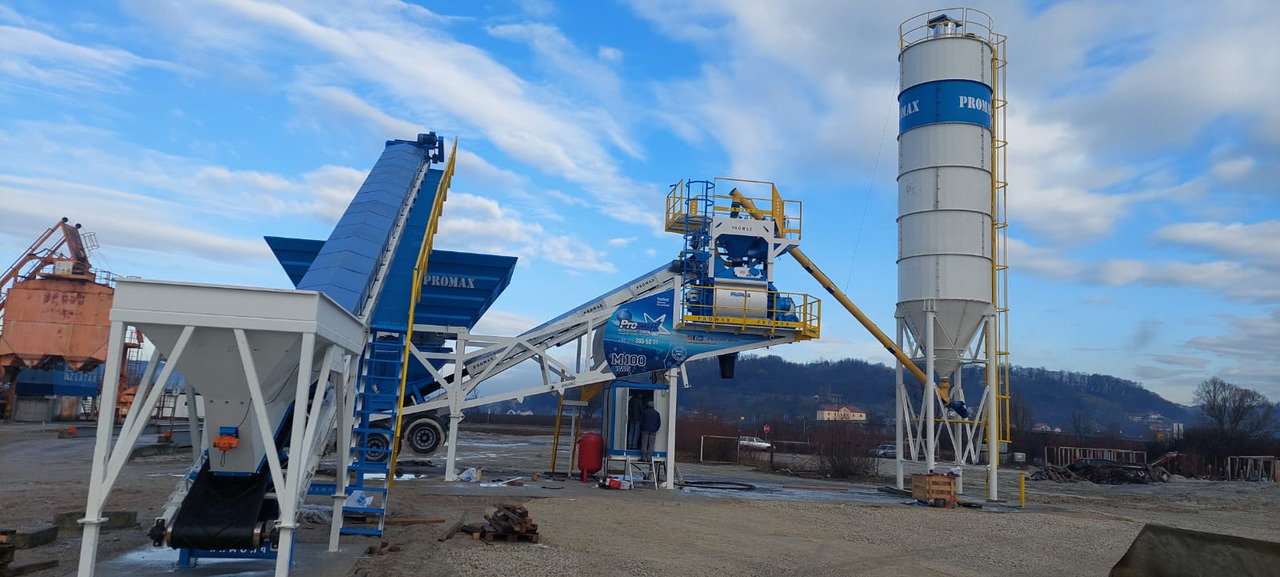 PROMAX MOBILE CONCRETE BATCHING PLANT M100-TWN (100m3/h) - Betongfabrikk: bilde 2 PROMAX MOBILE CONCRETE BATCHING PLANT M100-TWN (100m3/h) - Betongfabrikk: bilde 2