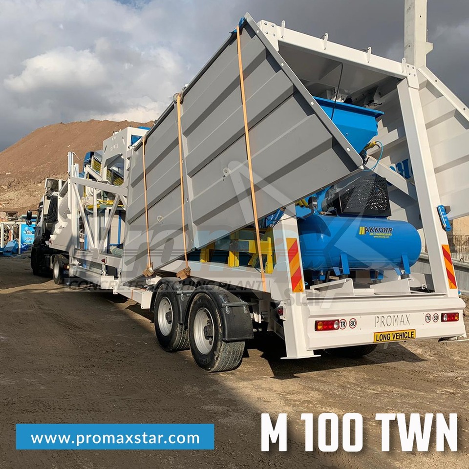 PROMAX MOBILE CONCRETE BATCHING PLANT M100-TWN (100m3/h) - Betongfabrikk: bilde 4 PROMAX MOBILE CONCRETE BATCHING PLANT M100-TWN (100m3/h) - Betongfabrikk: bilde 4
