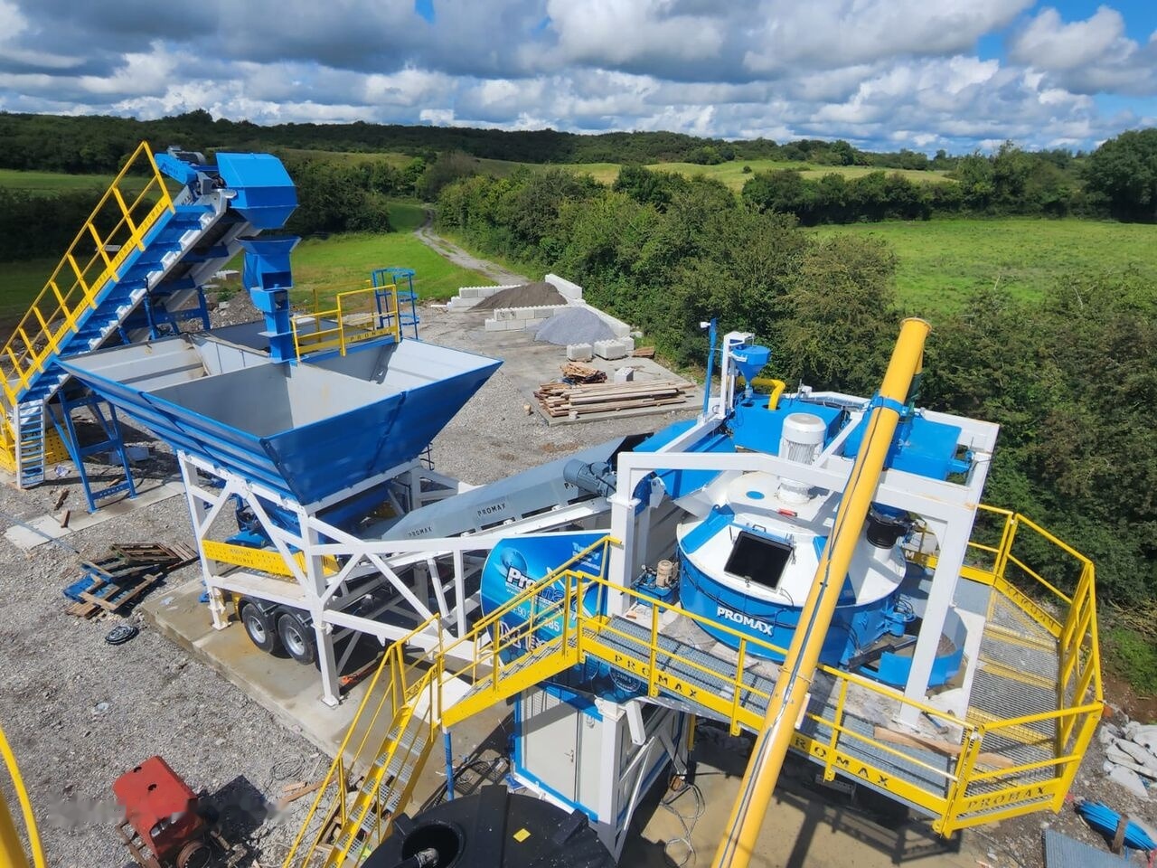 Promax Mobile Concrete Batching Plant PROMAX M60-PLNT (60m³/h) - Sementsilo: bilde 2 Promax Mobile Concrete Batching Plant PROMAX M60-PLNT (60m³/h) - Sementsilo: bilde 2