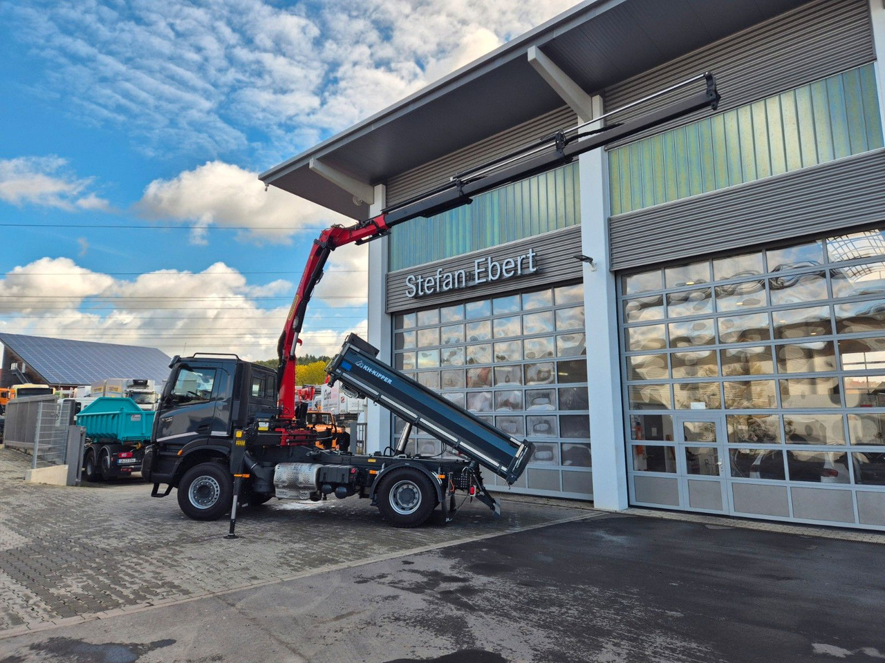 Tippbil, Kranbil Iveco AD200X46/P HR OFF Palfinger PK 12.501 Funk AHK: bilde 35