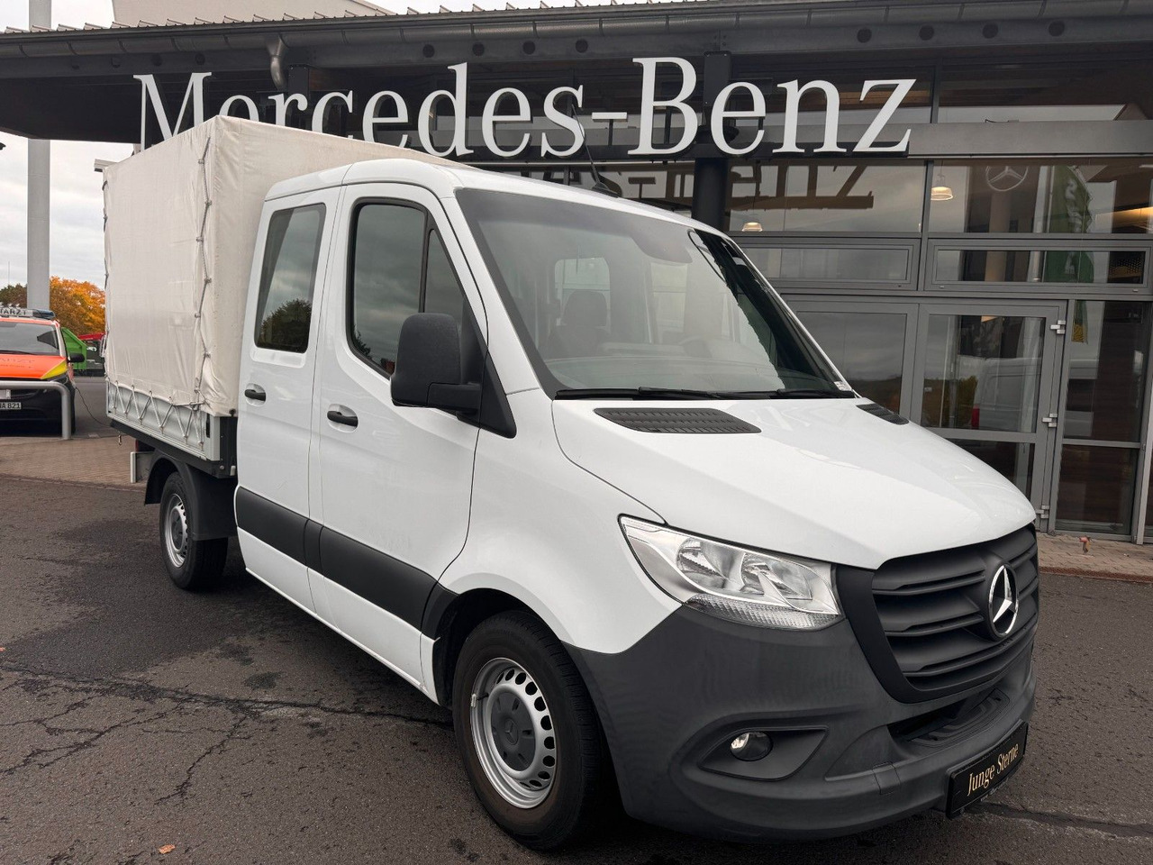 Mercedes-Benz Sprinter 215 CDI DoKa 9G Klima AHK SHZ - Varebil med plan, Varebil med dobbelt førerhus: bilde 1 Mercedes-Benz Sprinter 215 CDI DoKa 9G Klima AHK SHZ - Varebil med plan, Varebil med dobbelt førerhus: bilde 1