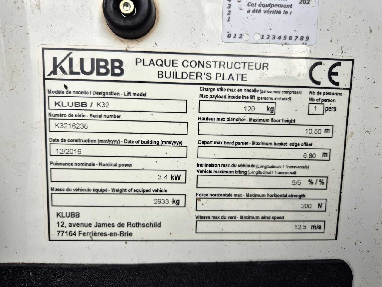 Billift Opel Movano 2.3 CDTI  /KLUBB K32, 12,5m: bilde 12