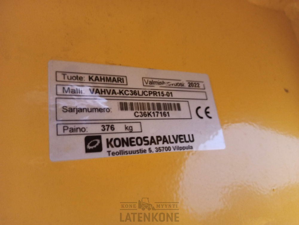 Klype for Bygg og anlegg Vahva KC36 kaivinkoneen koura QS60 EC-Oil: bilde 15