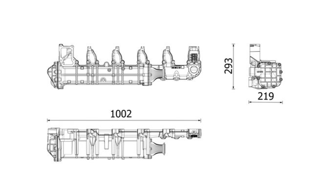 MAHLE EGR Mercedes-Benz Actros MP4/ MP5/ Antos/ Arocs EURO 6 A4711406675 - EGR-kjøler for Lastebil: bilde 3 MAHLE EGR Mercedes-Benz Actros MP4/ MP5/ Antos/ Arocs EURO 6 A4711406675 - EGR-kjøler for Lastebil: bilde 3