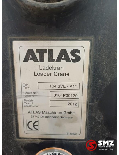 Atlas Occ Autolaadkraan Atlas 104.3VE - Bom: bilde 5 Atlas Occ Autolaadkraan Atlas 104.3VE - Bom: bilde 5