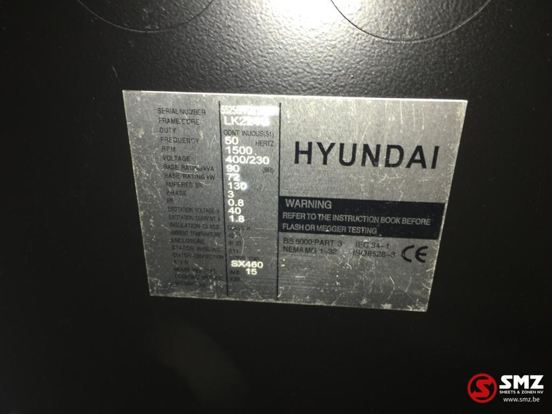 Ny Elektrisk generator Hyundai Stroomgroep Hyundai 100KVA HHDD100: bilde 9