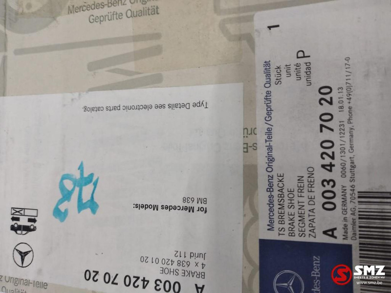 Mercedes-Benz Remschoen achter mercedes vito w638 a0034207020 - Bremsedeler for Lastebil: bilde 2 Mercedes-Benz Remschoen achter mercedes vito w638 a0034207020 - Bremsedeler for Lastebil: bilde 2