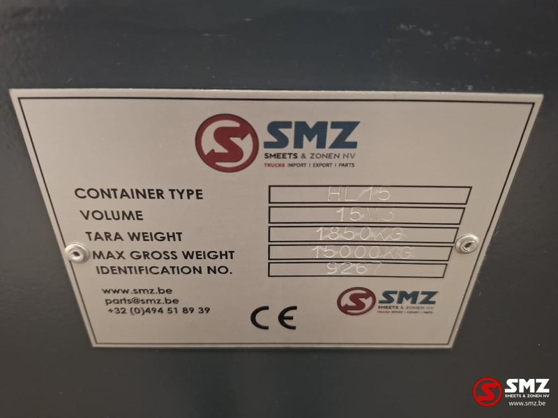 Smz Afzetcontainer SMZ 15m³ - 6000x2300x1100mm 4/3mm - Krokløfter/ Liftdumper: bilde 2 Smz Afzetcontainer SMZ 15m³ - 6000x2300x1100mm 4/3mm - Krokløfter/ Liftdumper: bilde 2