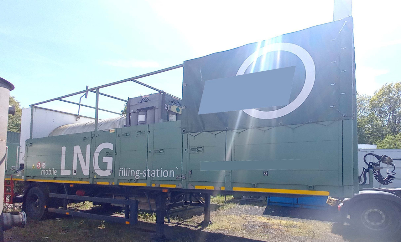 Messer Griesheim Gas tank semi-trailer used for LNG/CNG mobile filling station Methan Gas Cryogenic - Tanksemi: bilde 1 Messer Griesheim Gas tank semi-trailer used for LNG/CNG mobile filling station Methan Gas Cryogenic - Tanksemi: bilde 1