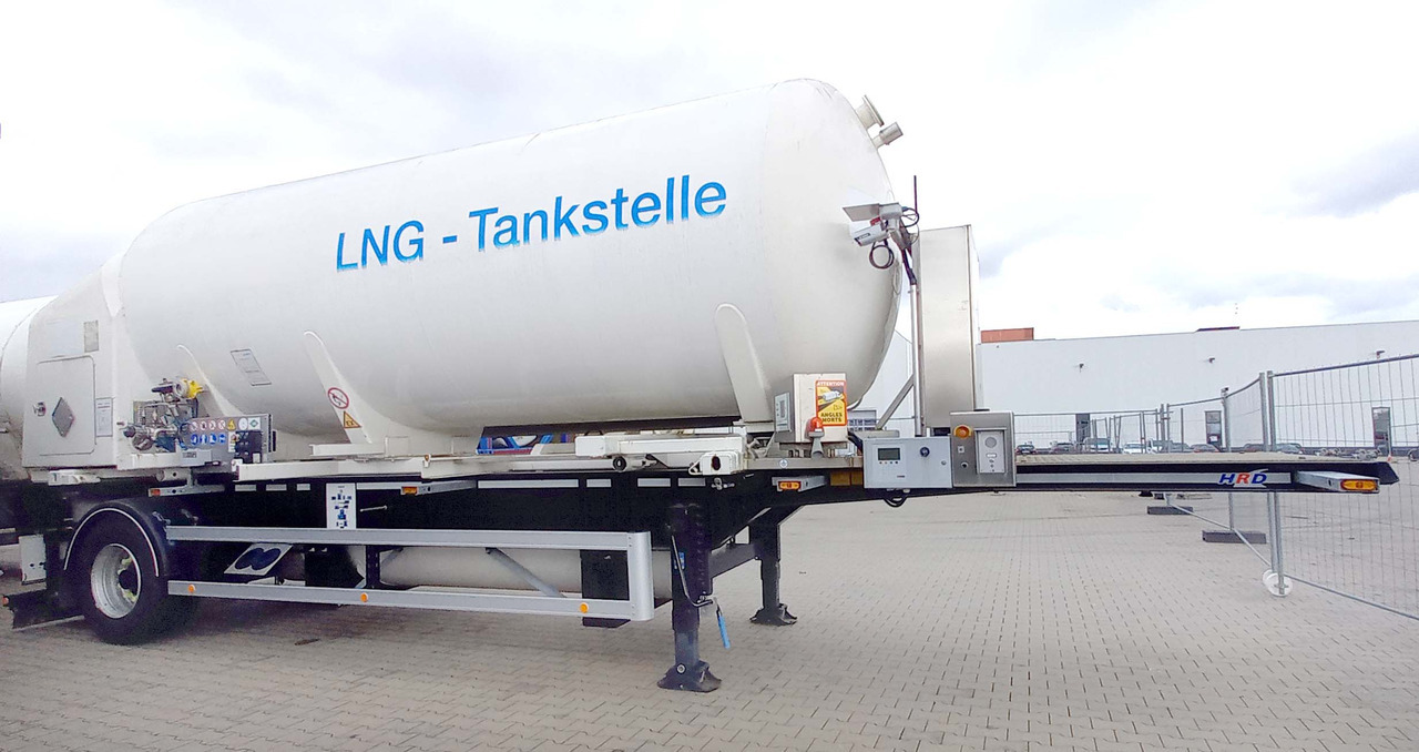 Schwingenschlögel Gas tank semi-trailer used for LNG/CNG mobile filling station Methan Gas Cryogenic - Tanksemi: bilde 1 Schwingenschlögel Gas tank semi-trailer used for LNG/CNG mobile filling station Methan Gas Cryogenic - Tanksemi: bilde 1