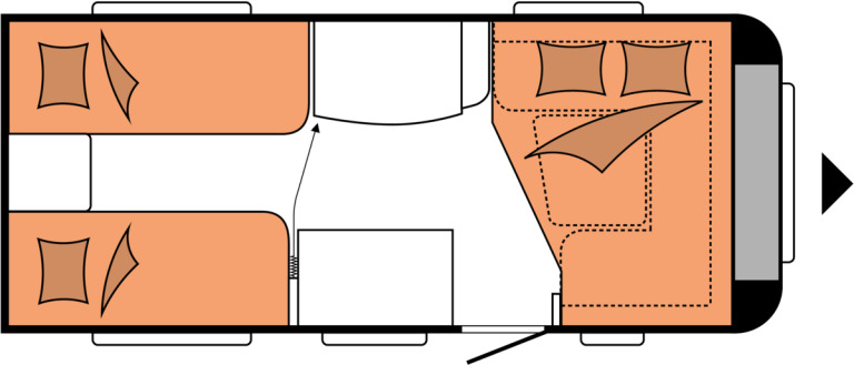 DE LUXE 460 LU - Campingvogn: bilde 2 DE LUXE 460 LU - Campingvogn: bilde 2