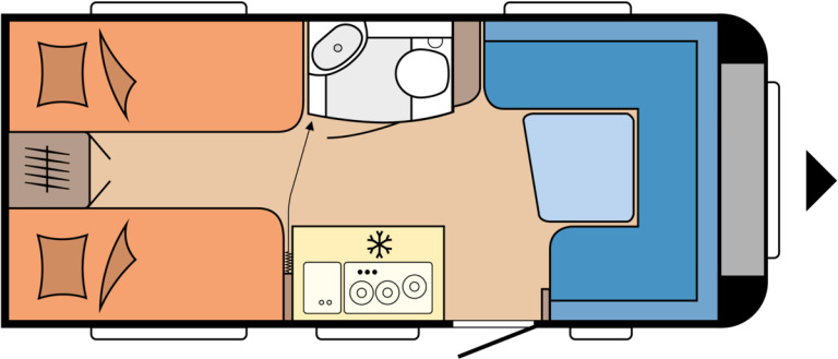 DE LUXE 460 LU - Campingvogn: bilde 1 DE LUXE 460 LU - Campingvogn: bilde 1