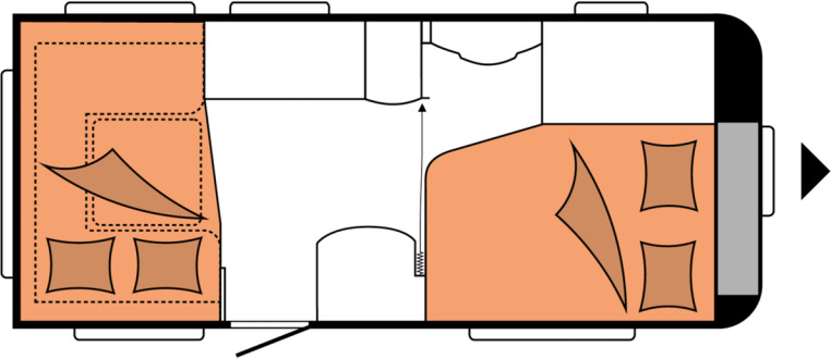 DE LUXE 460 UFe - Campingvogn: bilde 2 DE LUXE 460 UFe - Campingvogn: bilde 2