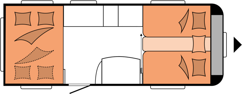 DE LUXE 515 UHL - Campingvogn: bilde 2 DE LUXE 515 UHL - Campingvogn: bilde 2