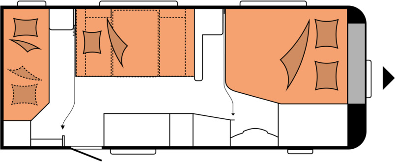 DE LUXE 560 KMFe - Campingvogn: bilde 2 DE LUXE 560 KMFe - Campingvogn: bilde 2