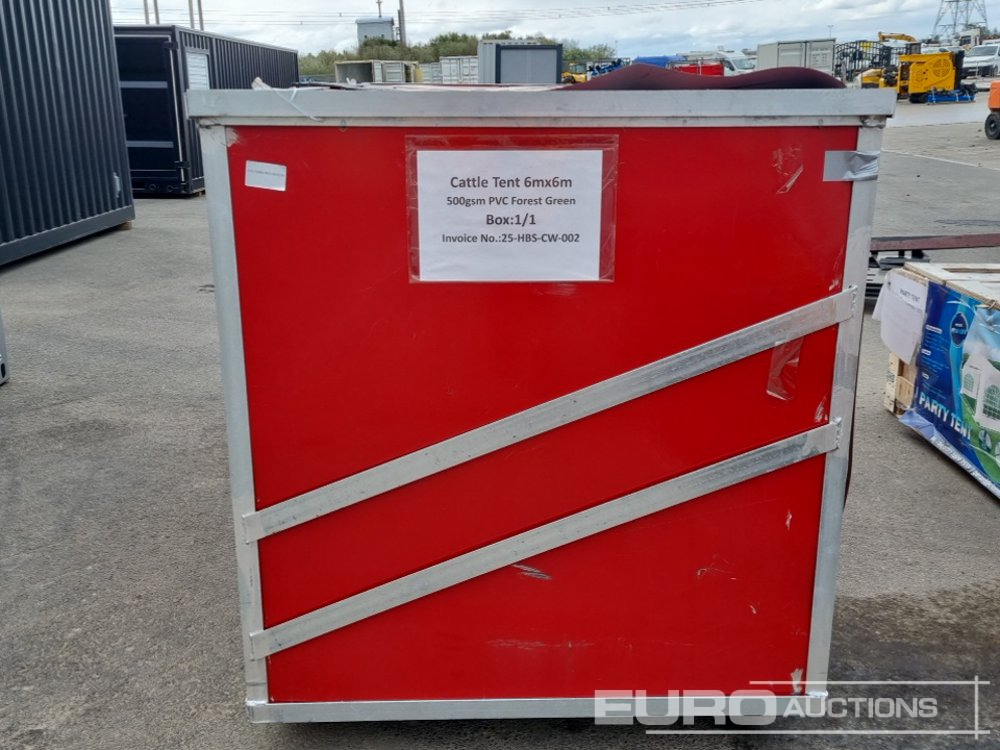 20' x 20' PVC Cattle Tent (Cannot Be Reconsigned) - Frakt container: bilde 2 20' x 20' PVC Cattle Tent (Cannot Be Reconsigned) - Frakt container: bilde 2