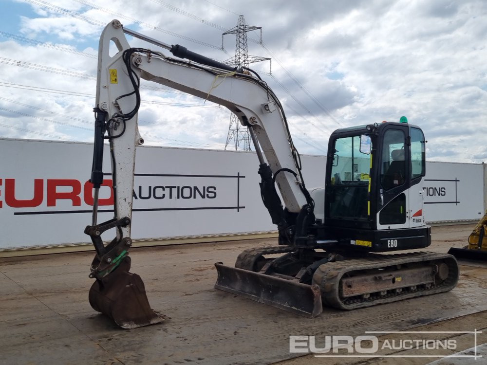 2012 Bobcat E80 - Minigraver: bilde 1 2012 Bobcat E80 - Minigraver: bilde 1