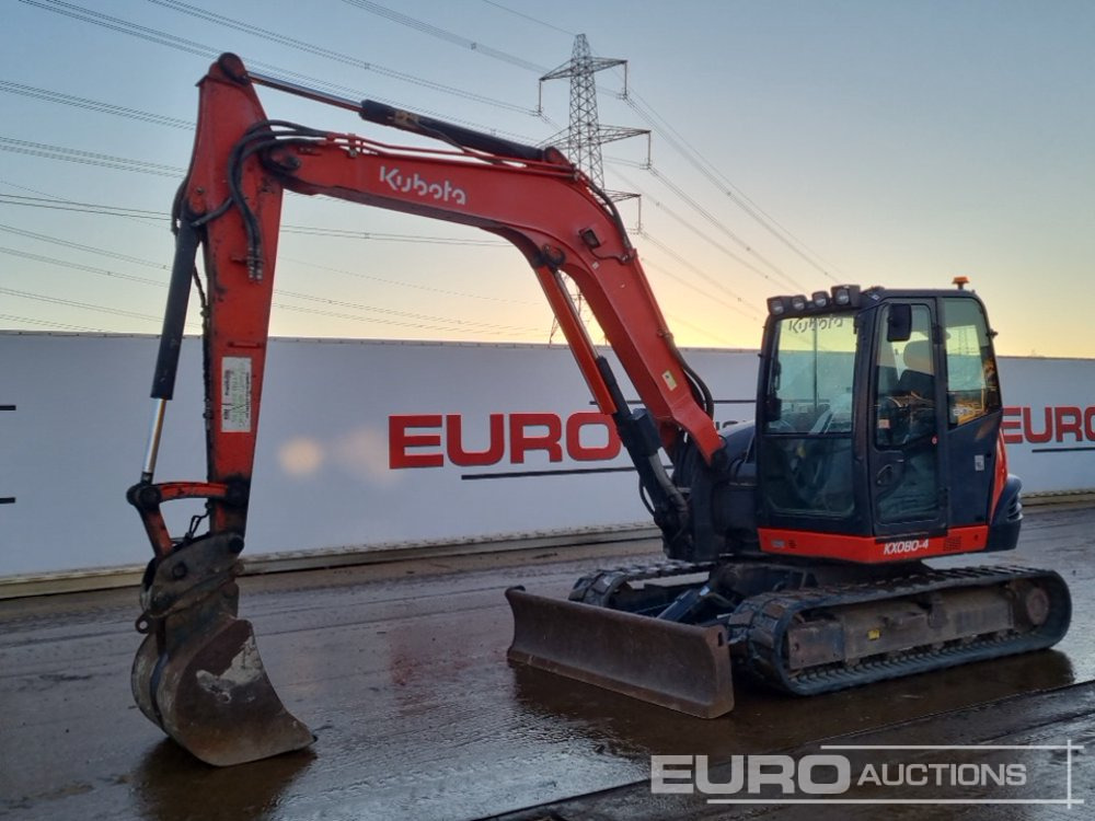 2013 Kubota KX080-4 - Minigraver: bilde 1 2013 Kubota KX080-4 - Minigraver: bilde 1