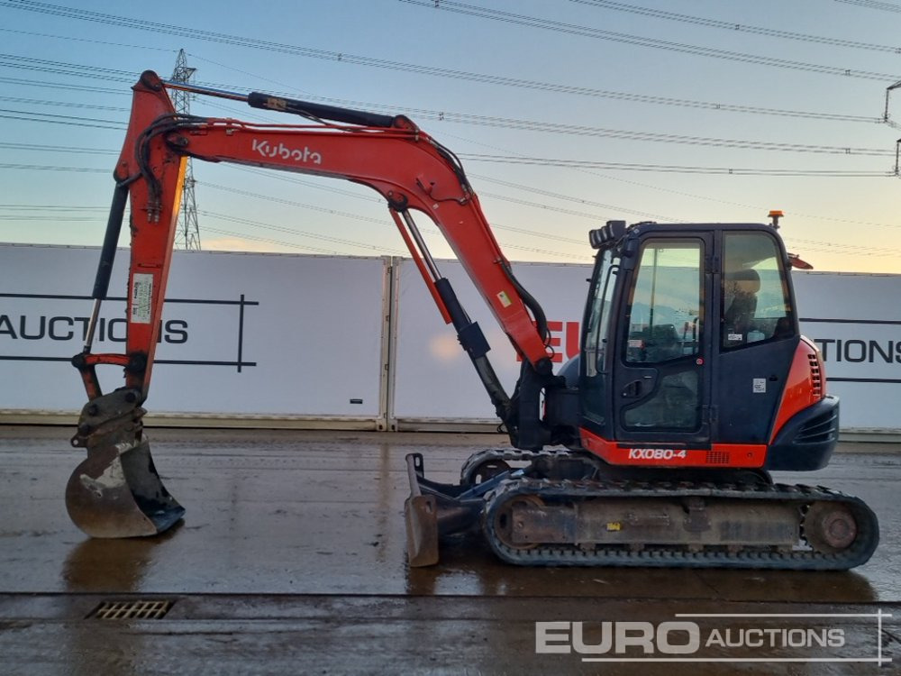 2013 Kubota KX080-4 - Minigraver: bilde 2 2013 Kubota KX080-4 - Minigraver: bilde 2