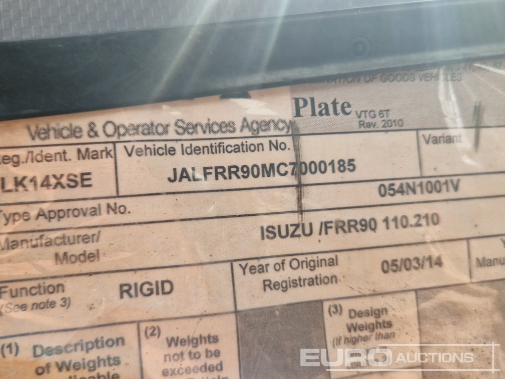 Tippbil 2014 Isuzu Forward: bilde 43