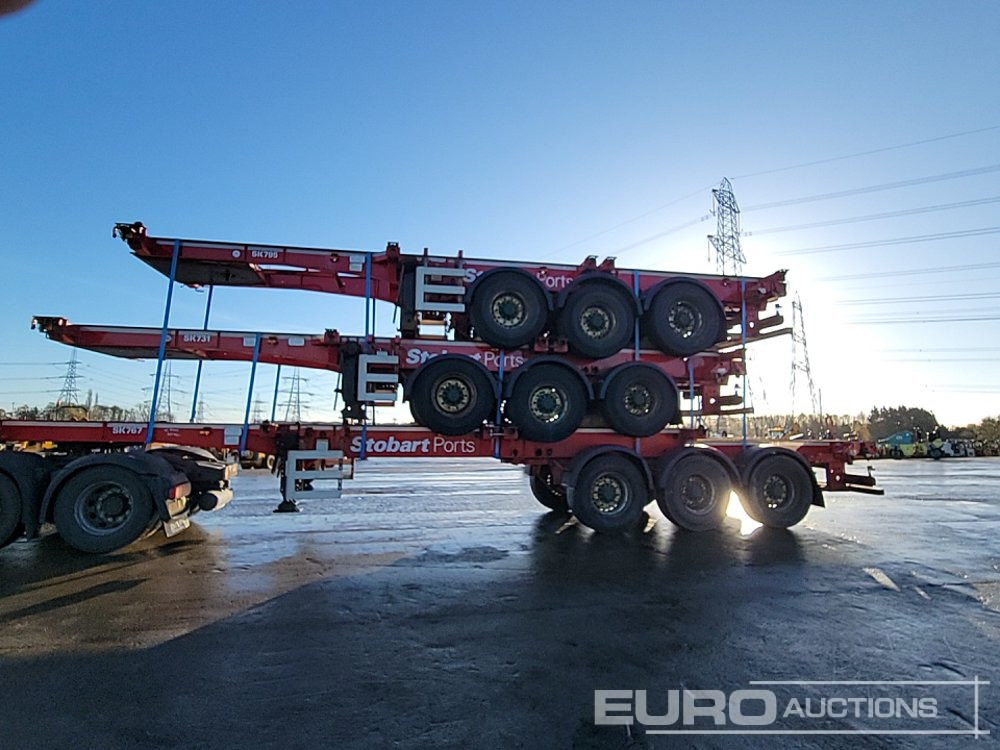 2015 SDC Tri Axle Sliding Skeletal Trailer (3 of) - Åpen semitrailer: bilde 2 2015 SDC Tri Axle Sliding Skeletal Trailer (3 of) - Åpen semitrailer: bilde 2
