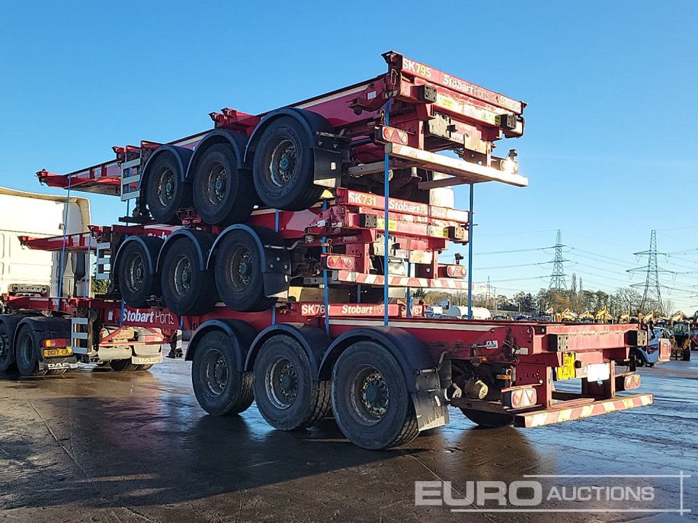 2015 SDC Tri Axle Sliding Skeletal Trailer (3 of) - Åpen semitrailer: bilde 3 2015 SDC Tri Axle Sliding Skeletal Trailer (3 of) - Åpen semitrailer: bilde 3