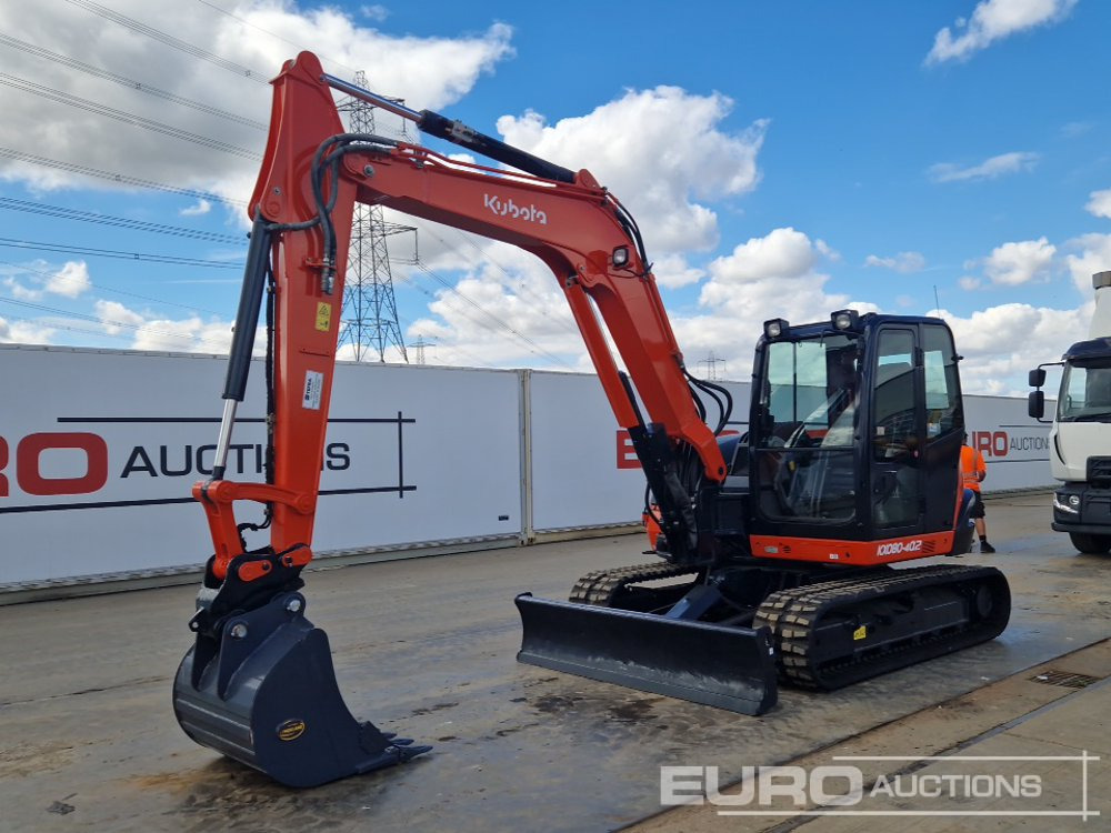 2018 Kubota KX080-4A - Minigraver: bilde 1 2018 Kubota KX080-4A - Minigraver: bilde 1