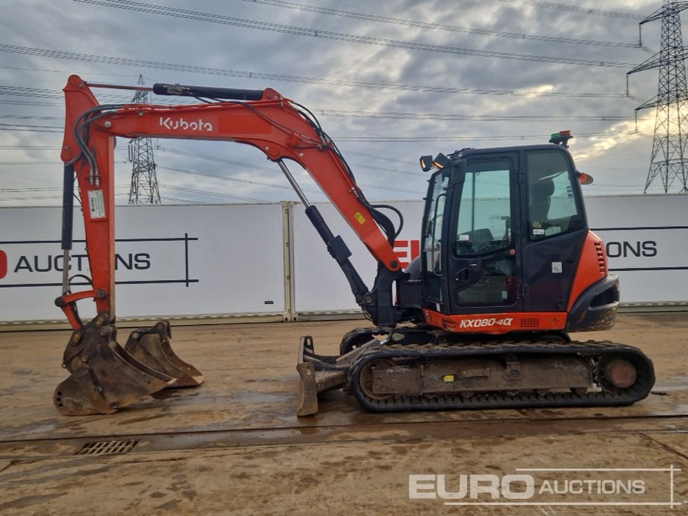 2018 Kubota KX080-4A - Minigraver: bilde 2 2018 Kubota KX080-4A - Minigraver: bilde 2