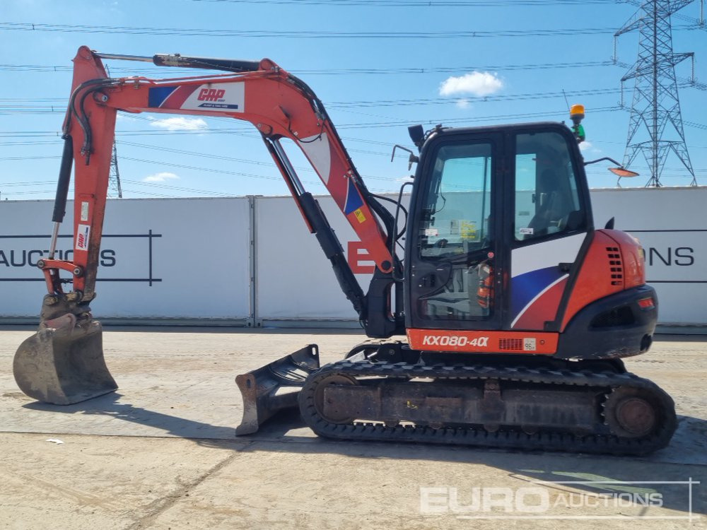 2018 Kubota KX080-4A - Minigraver: bilde 2 2018 Kubota KX080-4A - Minigraver: bilde 2