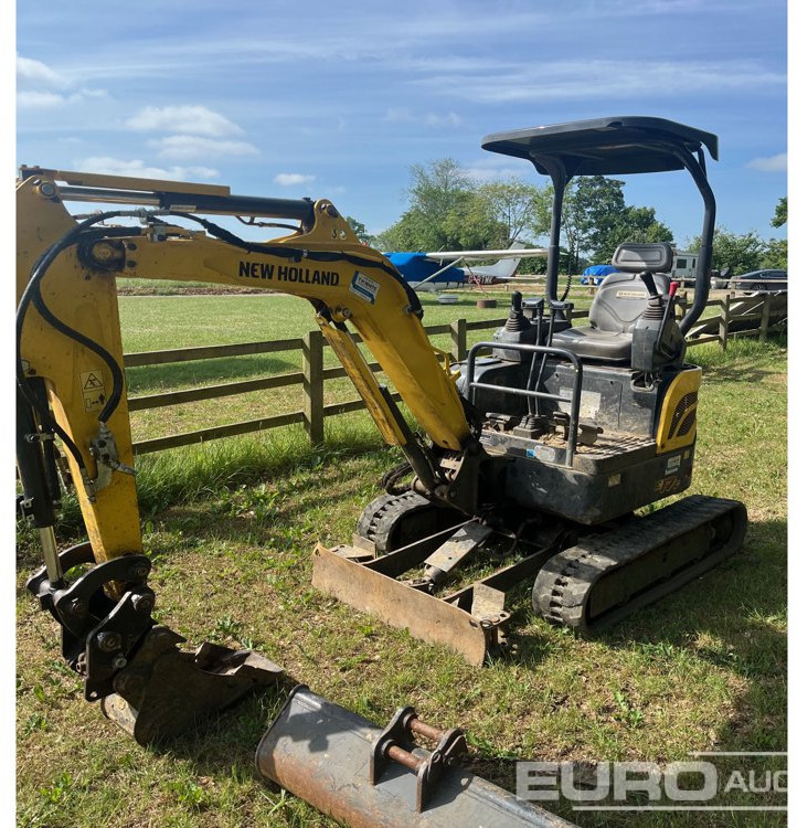 2021 New Holland E17C Rubber Tracks, QH, Blade, Offset, Piped - Minigraver: bilde 1 2021 New Holland E17C Rubber Tracks, QH, Blade, Offset, Piped - Minigraver: bilde 1