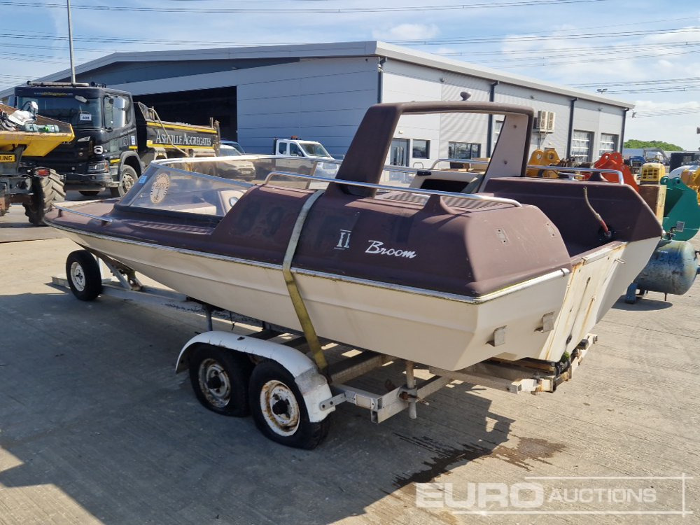 Broom Speed Boat (Parts Missing), Twin Axle Trailer - Annet utstyr: bilde 3 Broom Speed Boat (Parts Missing), Twin Axle Trailer - Annet utstyr: bilde 3