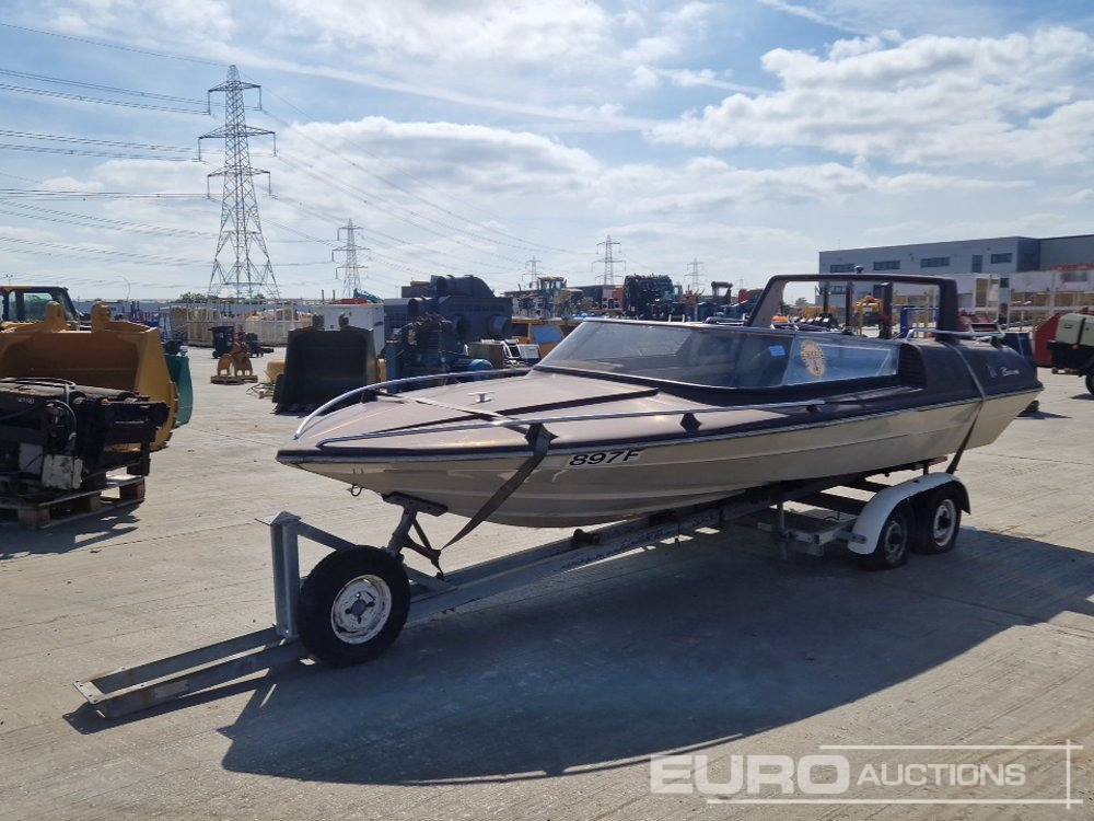 Broom Speed Boat (Parts Missing), Twin Axle Trailer - Annet utstyr: bilde 1 Broom Speed Boat (Parts Missing), Twin Axle Trailer - Annet utstyr: bilde 1
