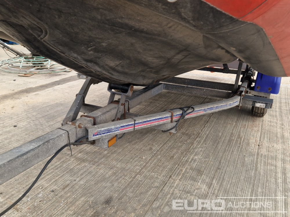 Annet utstyr Eurocraft Inflaitable Speed Boat, Mariner Outboard Motor, Single Axle Trailer: bilde 11