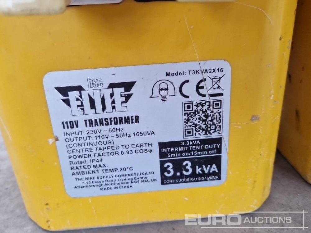 Anleggsmaskiner Elite 3.3 Kva 110 Volt Transformer (2 of): bilde 12
