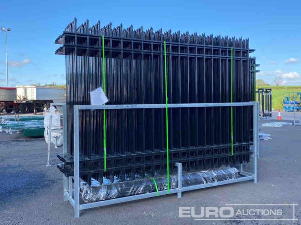 Unused 2025 3m x 2m Iron Fencing Panels (20 of) Posts (21 of) - Landbruksteknikk: bilde 1 Unused 2025 3m x 2m Iron Fencing Panels (20 of) Posts (21 of) - Landbruksteknikk: bilde 1