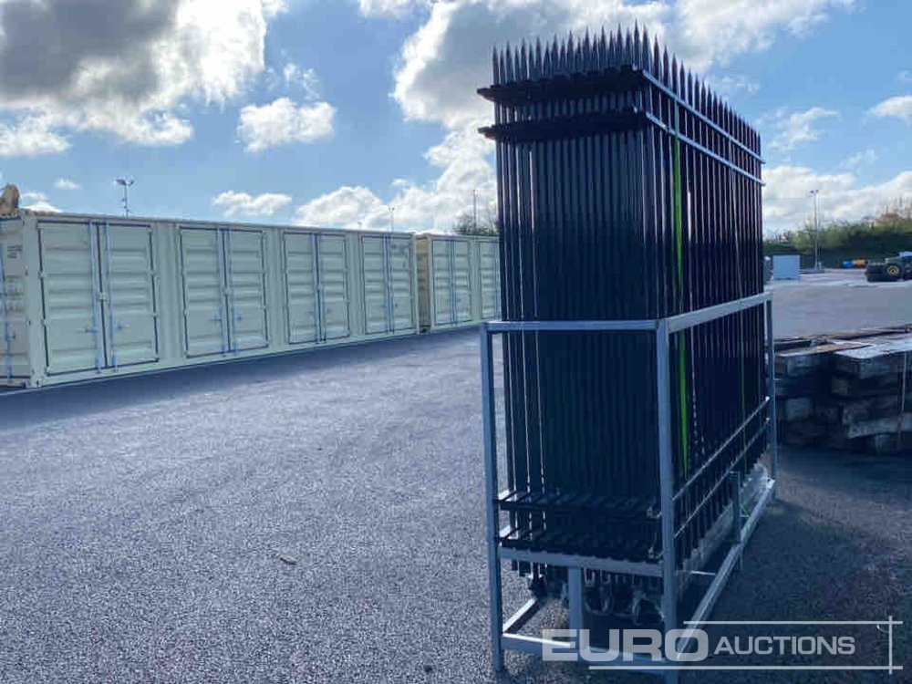 Unused 2025 3m x 2m Iron Fencing Panels (20 of) Posts (21 of) - Landbruksteknikk: bilde 4 Unused 2025 3m x 2m Iron Fencing Panels (20 of) Posts (21 of) - Landbruksteknikk: bilde 4