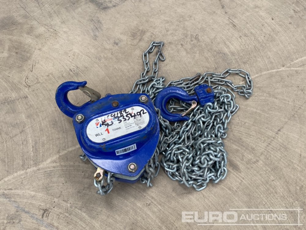 Liftingear 1 Ton Chain Block - Materialhåndteringsutstyr: bilde 1 Liftingear 1 Ton Chain Block - Materialhåndteringsutstyr: bilde 1