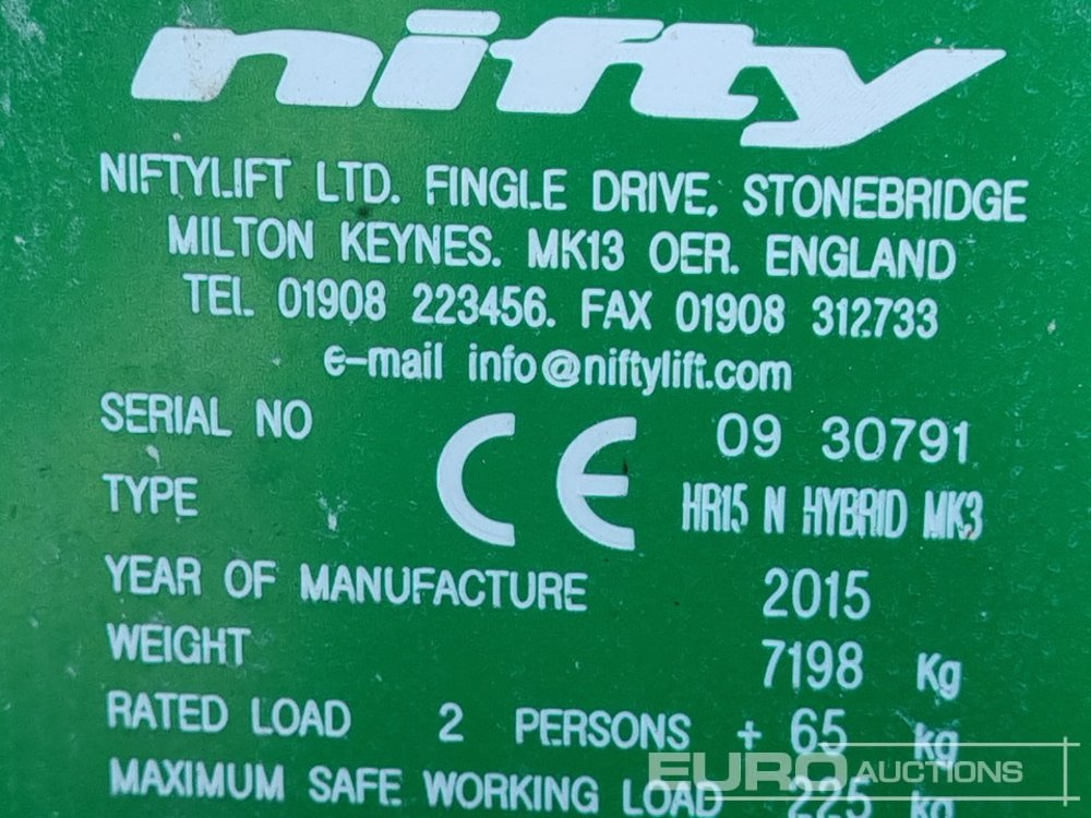 Lift Niftylift HR15NDE: bilde 28