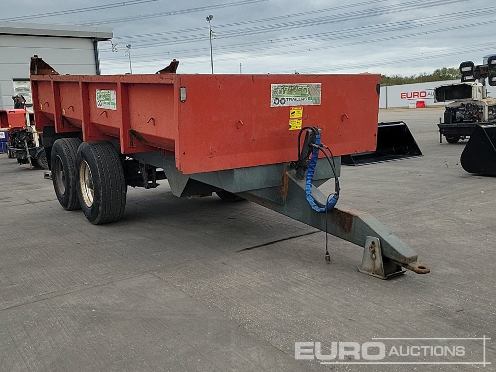 Tipphenger Staines Twin Axle Draw Bar Tipping Trailer, 10 Stud Axle: bilde 7