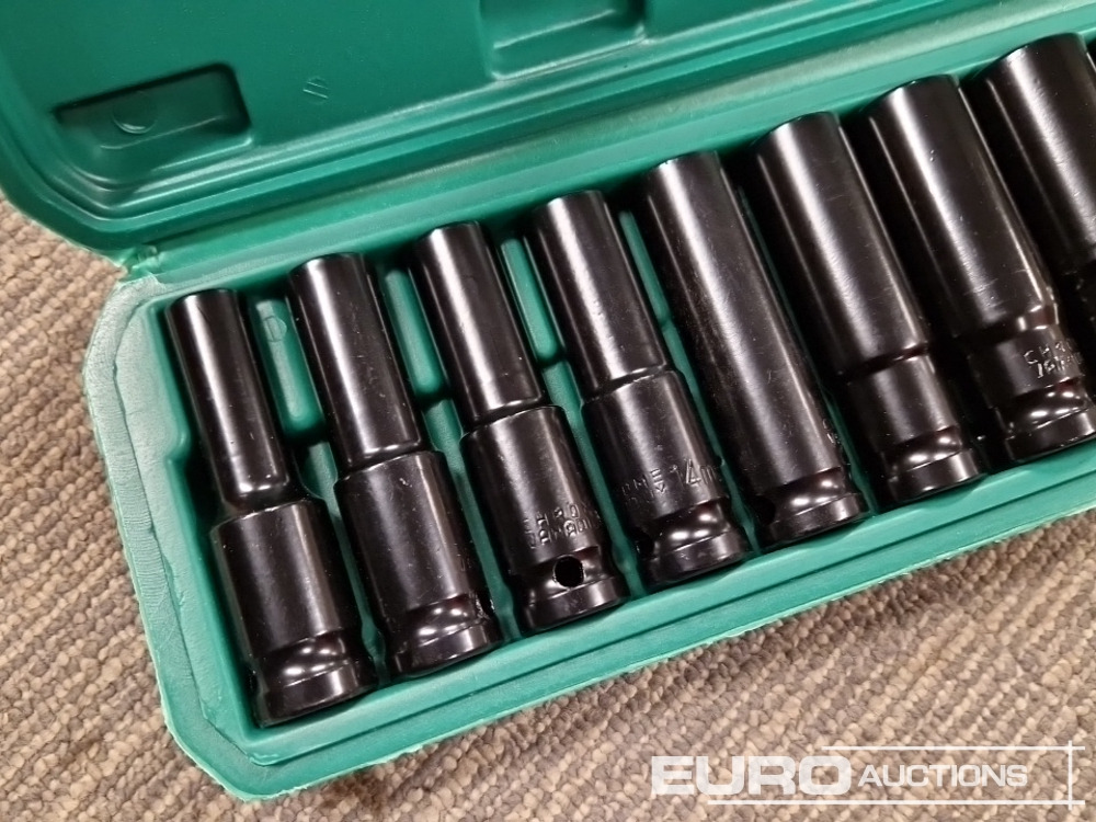 Unused 1/2" Deep Socket Set 10Pcs 10-24mm - Verkstedutstyr: bilde 4 Unused 1/2" Deep Socket Set 10Pcs 10-24mm - Verkstedutstyr: bilde 4