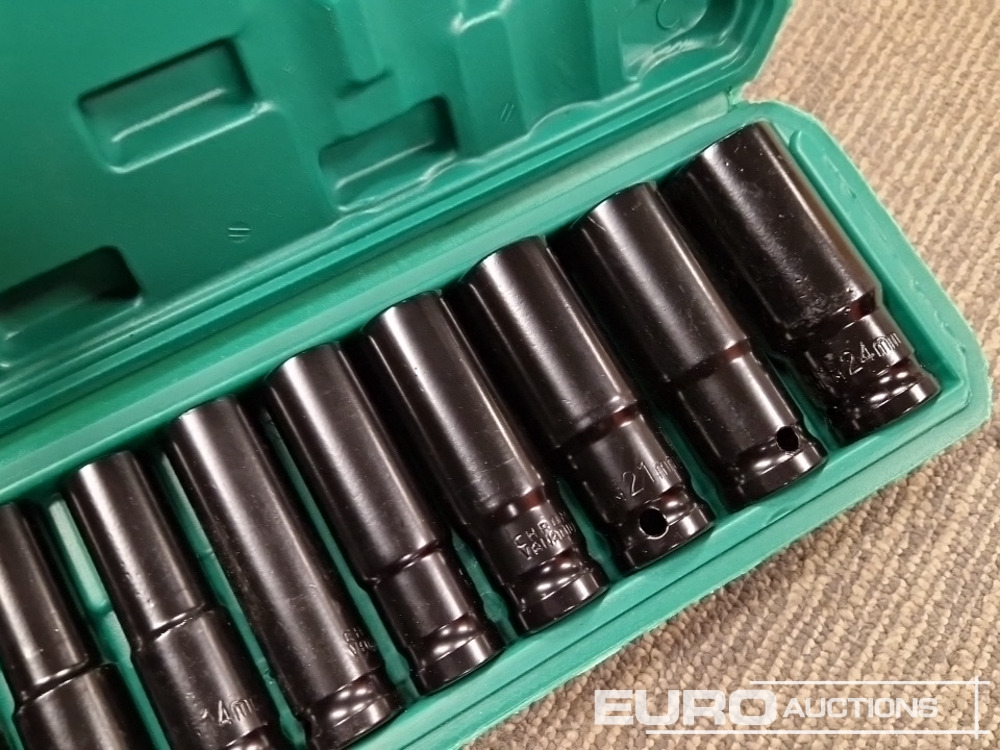 Unused 1/2" Deep Socket Set 10Pcs 10-24mm - Verkstedutstyr: bilde 5 Unused 1/2" Deep Socket Set 10Pcs 10-24mm - Verkstedutstyr: bilde 5