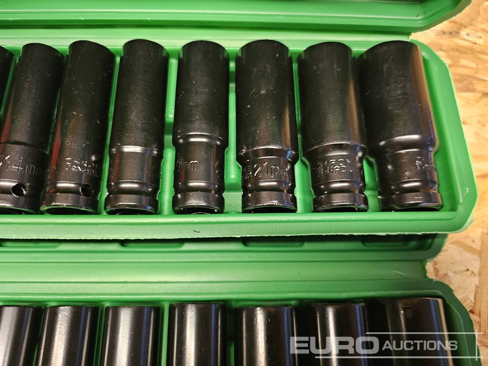 Unused 10Pcs 1/2" Deep Impact Socket Set (10mm-24mm) (2 of) - Verkstedutstyr: bilde 5 Unused 10Pcs 1/2" Deep Impact Socket Set (10mm-24mm) (2 of) - Verkstedutstyr: bilde 5