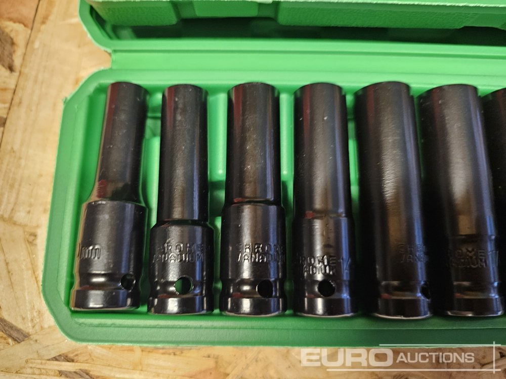 Unused 10Pcs 1/2" Deep Impact Socket Set (10mm-24mm) (2 of) - Verkstedutstyr: bilde 2 Unused 10Pcs 1/2" Deep Impact Socket Set (10mm-24mm) (2 of) - Verkstedutstyr: bilde 2